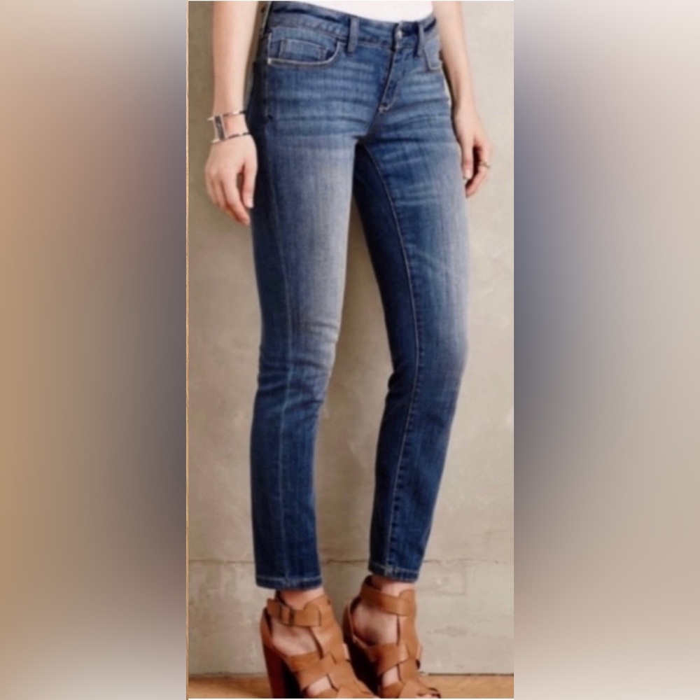 Pilcro & The Letterpress Stet Skinny Jeans | Size 28 | Dark Wash